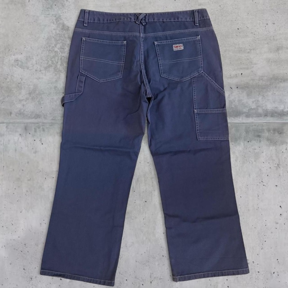 Y2K Vintage Smith’s American Carpenter Jeans Low Rise Crop Length Blue Over Dye